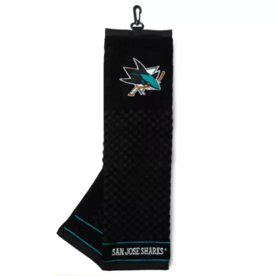 NHL Embroidered Tri-fold Towel - San Jose Sharks Golf 