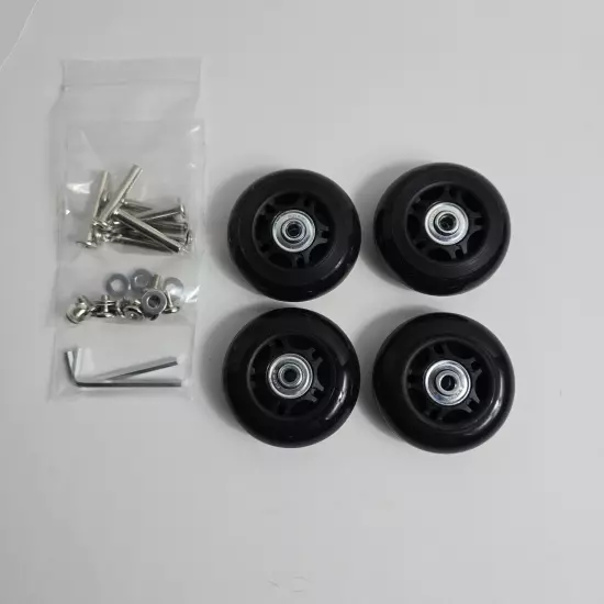 70mm x 24mm Replacement Caster Wheels Bearings Kit Luggage Suitcase Skates