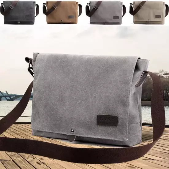 New Men Canvas Crossbody Shoulder Messenger Bags Man New Fashion Cross Body Bag 