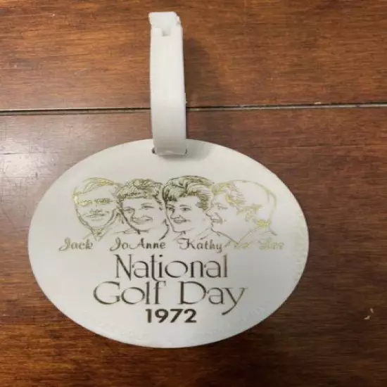 VTG 1972 National Golf Day Contestant - Golf Bag Tag 