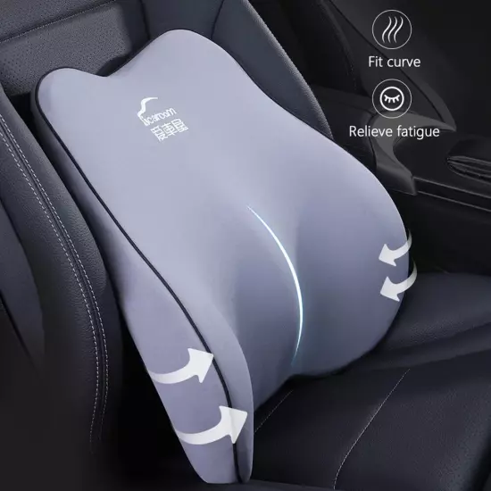 Car Seat Headrest Pillow Neck Lumbar Support Pillow Seat Back Waist Pillow