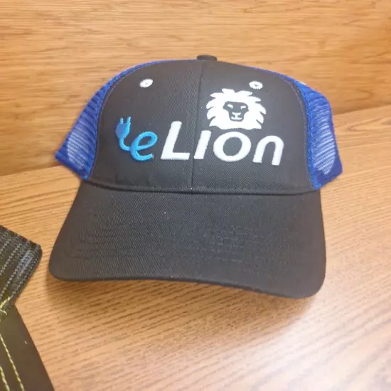 Lion Electric CO. Caps Trucker Hats Mesh Back Snap Back NEW RARE ATTN SCHOOL BUS