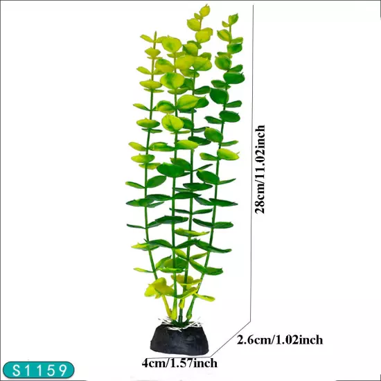 1 PC Micro Landscape Decoration Plastic Aquatic Plants Fish Tank Landscaping ➳