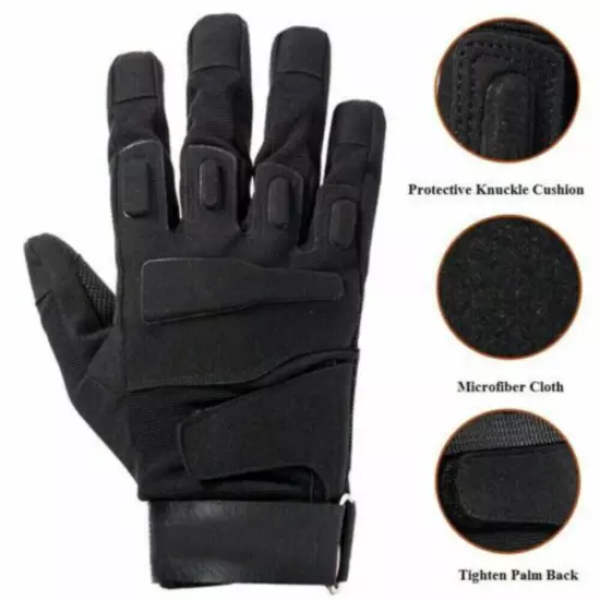 Tactical Gloves for Men Combat Hunting Shooting Military Army Full Finger Gloves