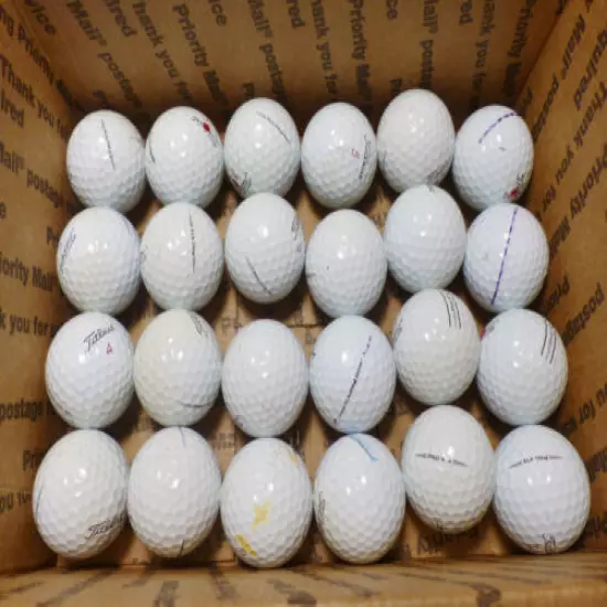 50 2019 Titleist Pro V1X (White) - AAA (Good Condition) used for evaluation. 