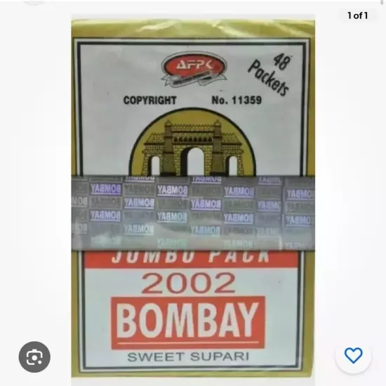 Bombay Supari 12 Boxes 576 Packets Sweet Mouth Freshner Betel Nuts Fresh Stock