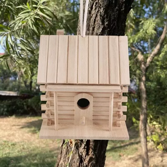 Bird House Wall-Mounted Wooden Nest Dox Nest House Bird House Bird Box9421