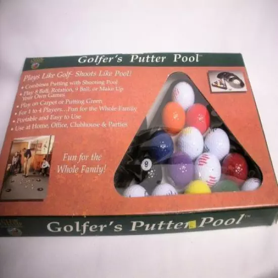 MIB GOLFER’S PUTTER POOL Game Indoor Outdoor Golf Ball Practice Club Champ Box