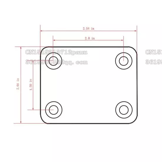 Limited Edition Guitar Neck Plate for Telecaster and Stratocaster Guitar Chrome