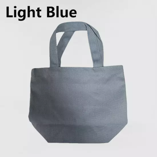 Foldable Shopping Bag Lunch Bags Canvas Tote Small Handbag Grocery Food Storage