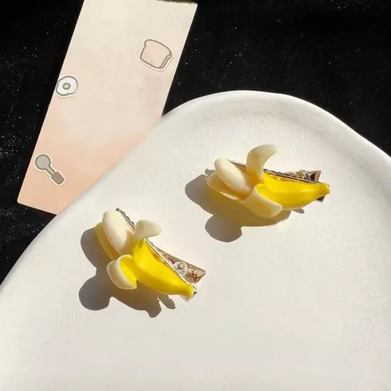 Cute Banana Hairpin Mini Banana Hair Clips U3L6 ☆[