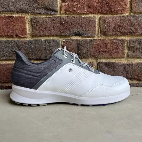 FootJoy Stratos Golf Shoes Men’s Size 9 M White Leather Spikeless EUC