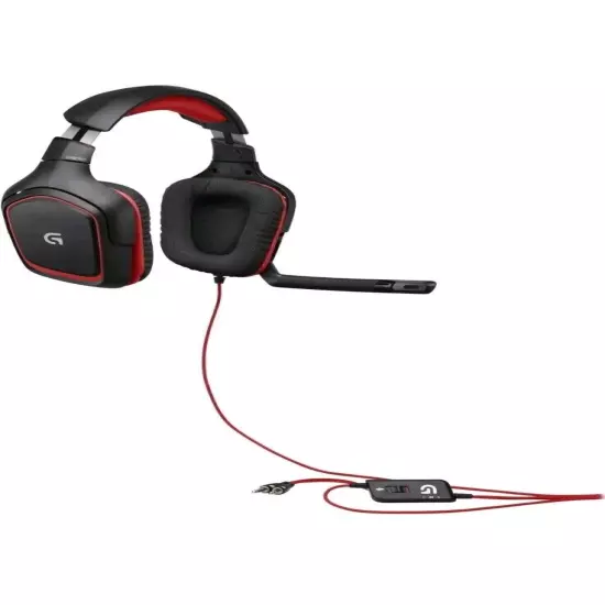 Logitech G230 Stereo Gaming Headset w/ Microphone PC - Black/Red 981-000541 