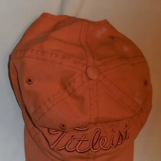 1 Titleist Golf Hat Adjustable Mens Bill,orange ish,golfing