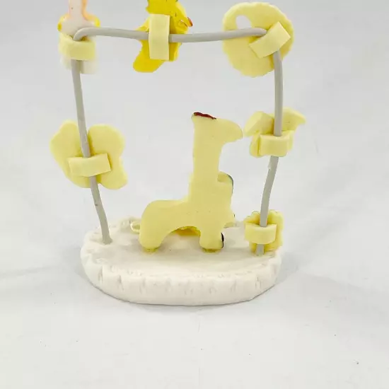 Vtg 9 Piece Lot Baby Shower Giraffe Cake Topper Decorations Animals Ladybug Fig