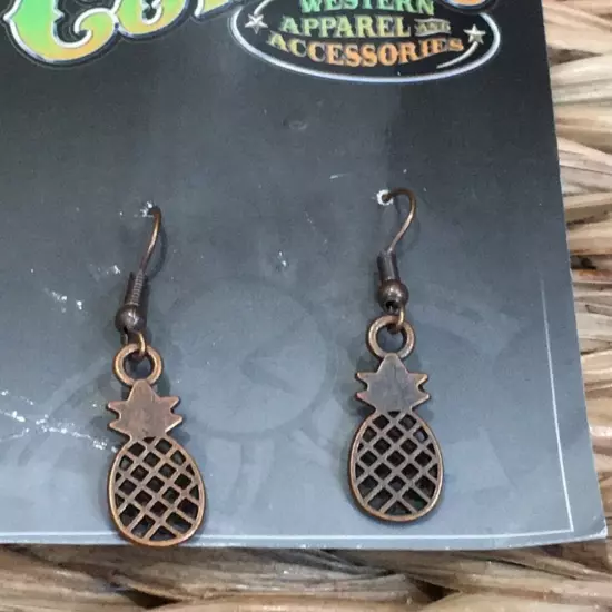 NEW Golden Coast Cowgirl Western Pineapple Earrings