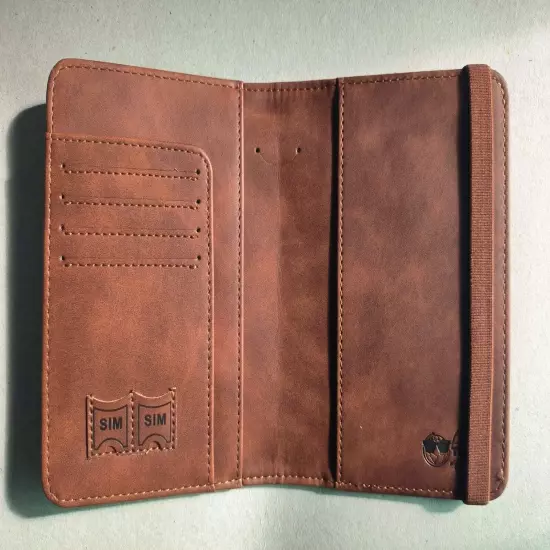 Brazilian genuine leather passport holder.