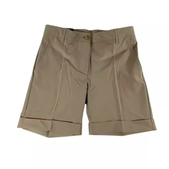 NEW J. Lindeberg Women's Klara Micro Stretch Tour Golf Shorts Khaki • Size 28