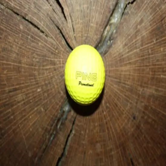 VINTAGE SOLID YELLOW PING PROMOTIONAL GOLF BALL MUST SEE!!!! 