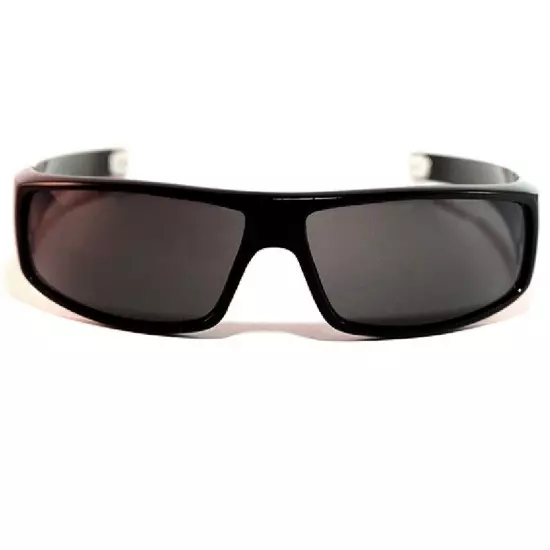 Locs Sunglasses - Men's - Matte Black Rectangular / Wrap Around Frame Free Post