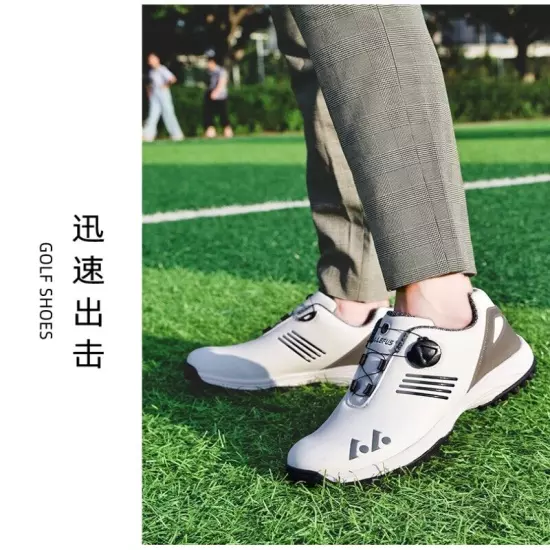 High Quality Waterproof Golf Shoes Men Professional Swivel Buckle Walking Shoes