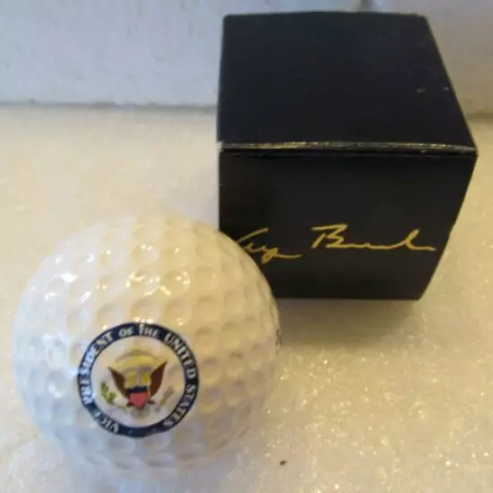 1 OFFICIAL GEORGE BUSH VICE-PRESIDENTIAL GOLF BALL IN AN INDIVIDUAL BALL BOX