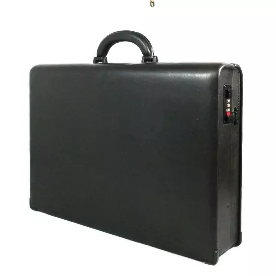 Tumi Leather Large Slim Side Latch Hard Attache Bk