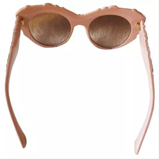 Dolce&Gabbana Floral Relief Sunglasses Butterfly Pink 53-20-140 Made Italy NEW