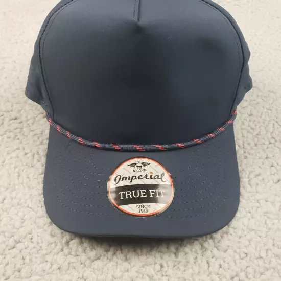 Imperial Golf True Fit Hat Navy Blue Rope SnapBack Blank NEW