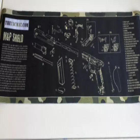 The Original Tacmat MP M&P Shield Gun Cleaning Mat Work Surface Machine Gun