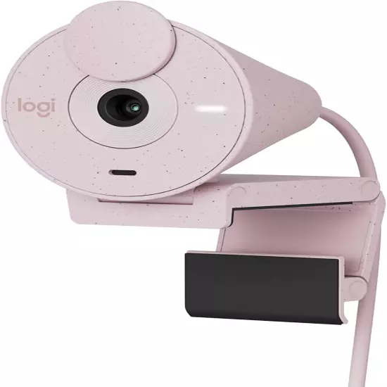 Logitech Brio 300 Full HD Webcam with Privacy Shutter, Noise Reduction Microphon