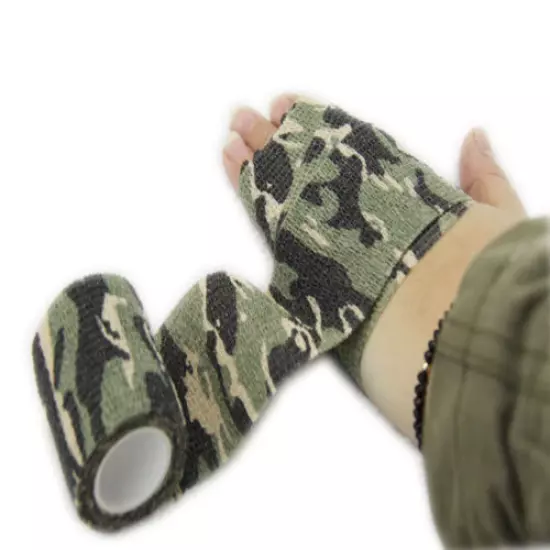 5pcs/set 5CMx4.5M Hunting Camping Camouflage Stealth Tape Waterproof Wraps