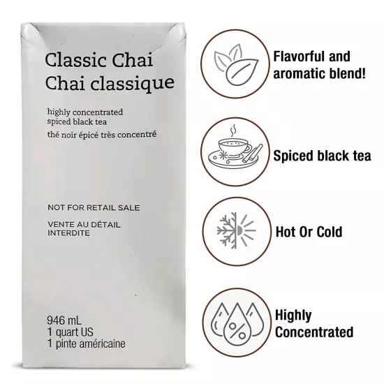 Starbucks Teavana Classic Chai - Highly Concentrated Spiced Black Tea - 32 FL OZ