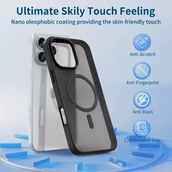 For iPhone 16 Pro Max/Pro/Plus/Case Phone Cover Shockproof+Screen Glass Protecto