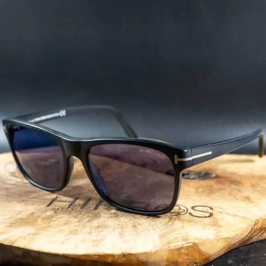 Tom Ford Giulio Mens Sunglasses TF698 02V Black Frame Blue Lenses