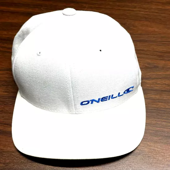 O'neill Hat Cap Size L/XL White Flex Stretch Fitted Surf Surfing Beach