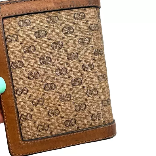 Vintage Gucci GG Mini Planner Agenda Wallet