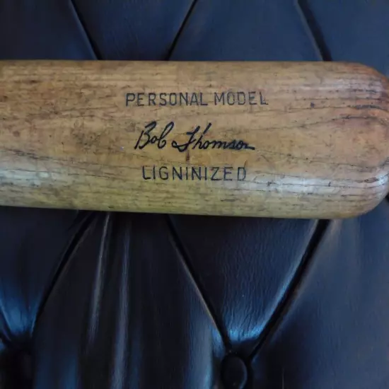 Bobby Thomson 1950's Adirondack 302 Bat NY GIANTS Famous HR 1951 35" LIGNINIZED