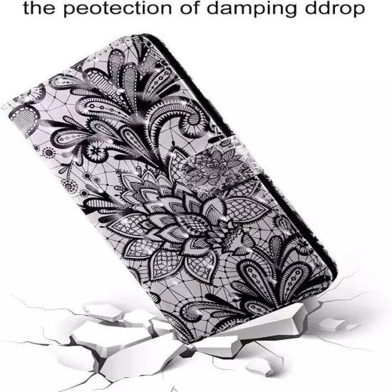 iPhone 14 Plus 6.7" Wallet Cover / Black Lace - New