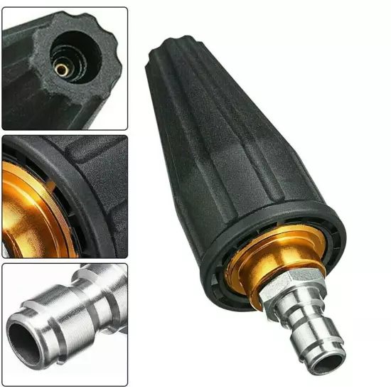 3600PSI High Pressure Washer Release Jet Wash Quick Rotating Turbo Nozzle Tip