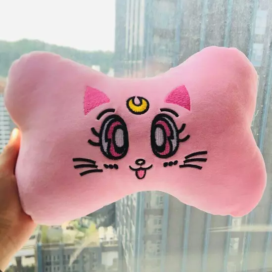 Sailor Moon Cat Neck Pillows soft Car belts Headrest Seat Head Cushion