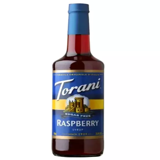 Torani Raspberry Sugar Free Syrups & Drink Mixes, 750 mL, 25.4 Fl oz.