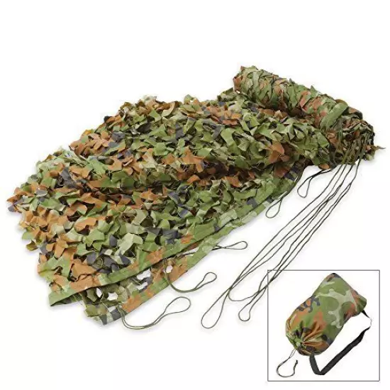 Classic Safari Camouflage Camo Net Camping Hunting 6 1/2' x 10' With Storage Bag