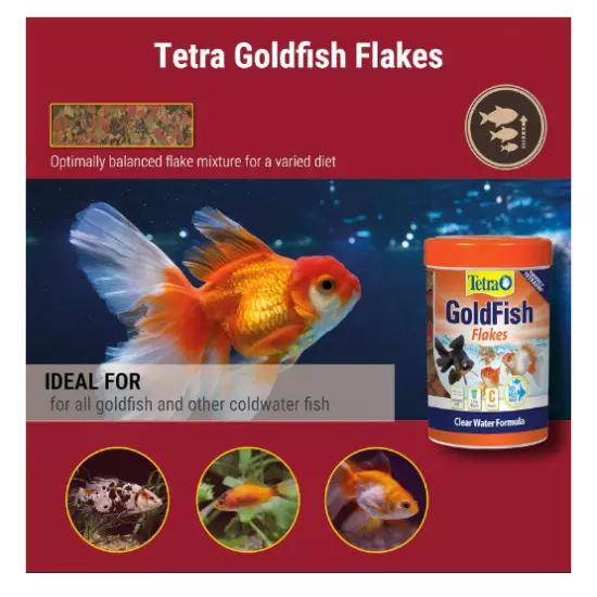 Tétra Goldfish Food, TetraFin Flakes - 2.2oz Vitamin C Enriched Flakes