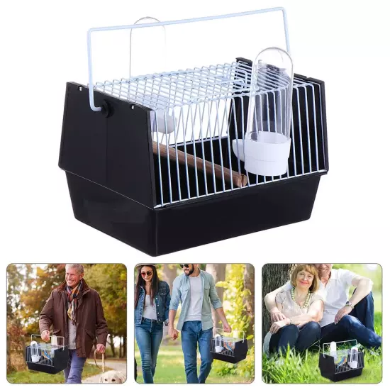 1Pc Portable Bird Cage Parrot Cage Outing Bird Carrying Cage Handheld Cage