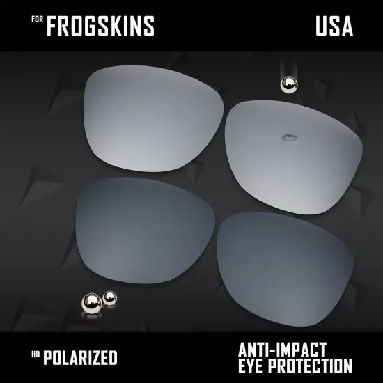 Anti Scratch Polarized Replacement Lenses for-Oakley Frogskins OO9013 Options