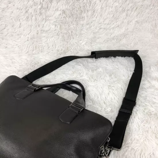 All Leather Tumi Business Bag 2Way Black 3 Layer Grained A4 Available