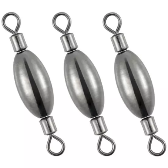 20/40pcs Trolling Sinkers Brass Fishing Quick Set-up Inline Sinker Saltwater