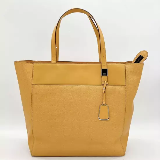 Tumi Tote Bag Sink Nora Leather Yellow Shoulder