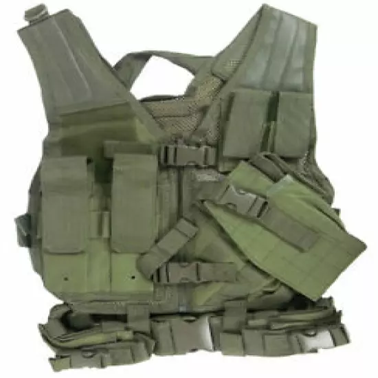 NcStar Vism Youth Tactical Crossdraw Vest Olive New Airsoft Vest